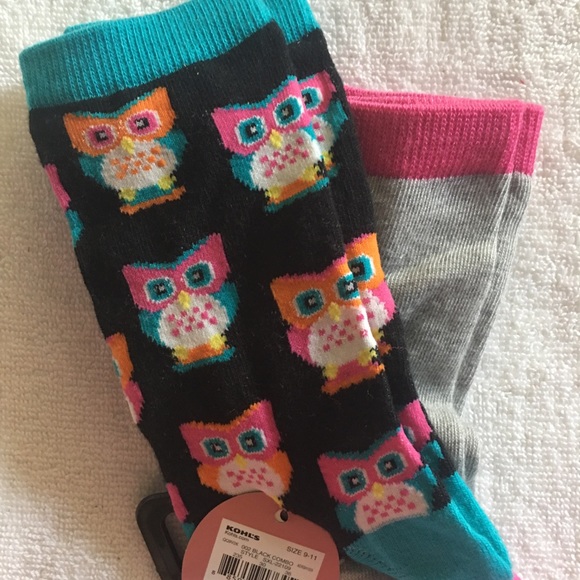 NWT SO 2 pack owl socks - Picture 2 of 6